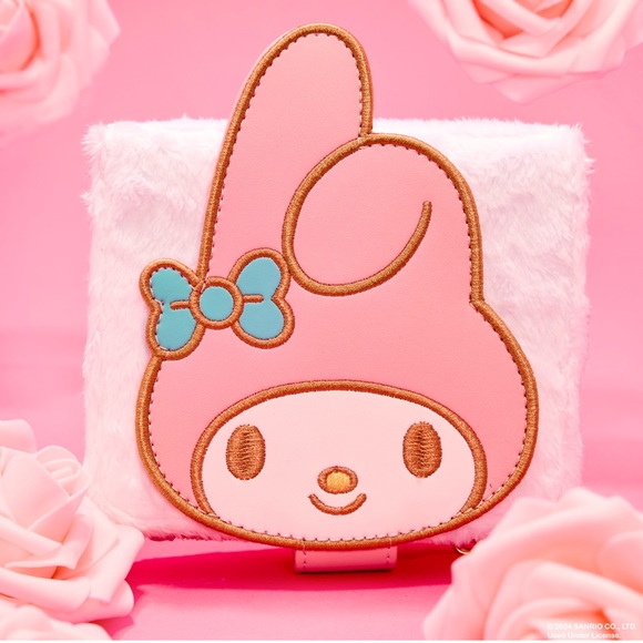 Loungefly- Sanrio My Melody Plush Set of Mini Backpack and Bifold Wallet - Picture 3 of 16